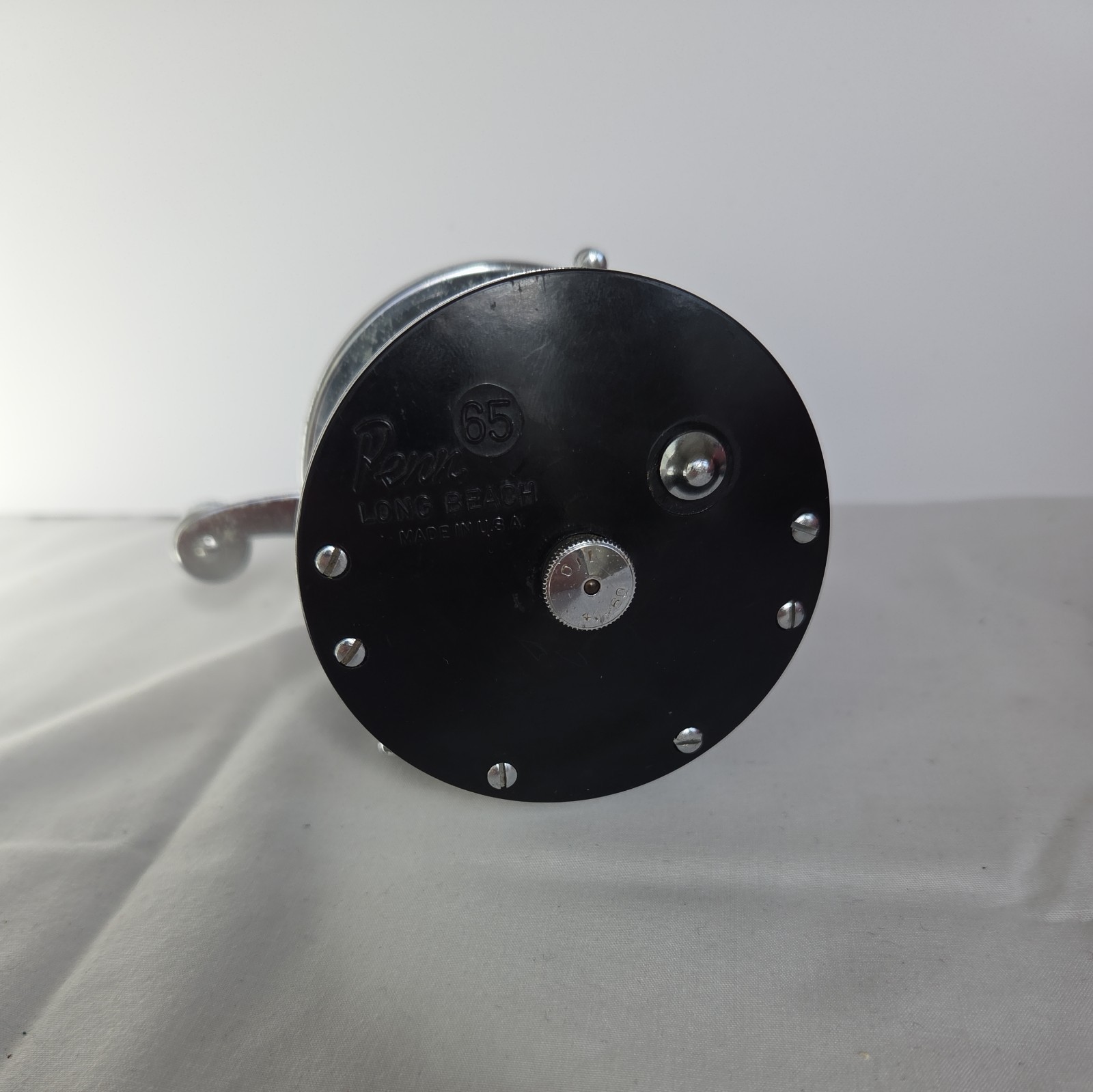 FISHING REEL VINTAGE PENN 65 LONG BEACH STAR DRAG RIGHT HANDED WORKING CLEAN