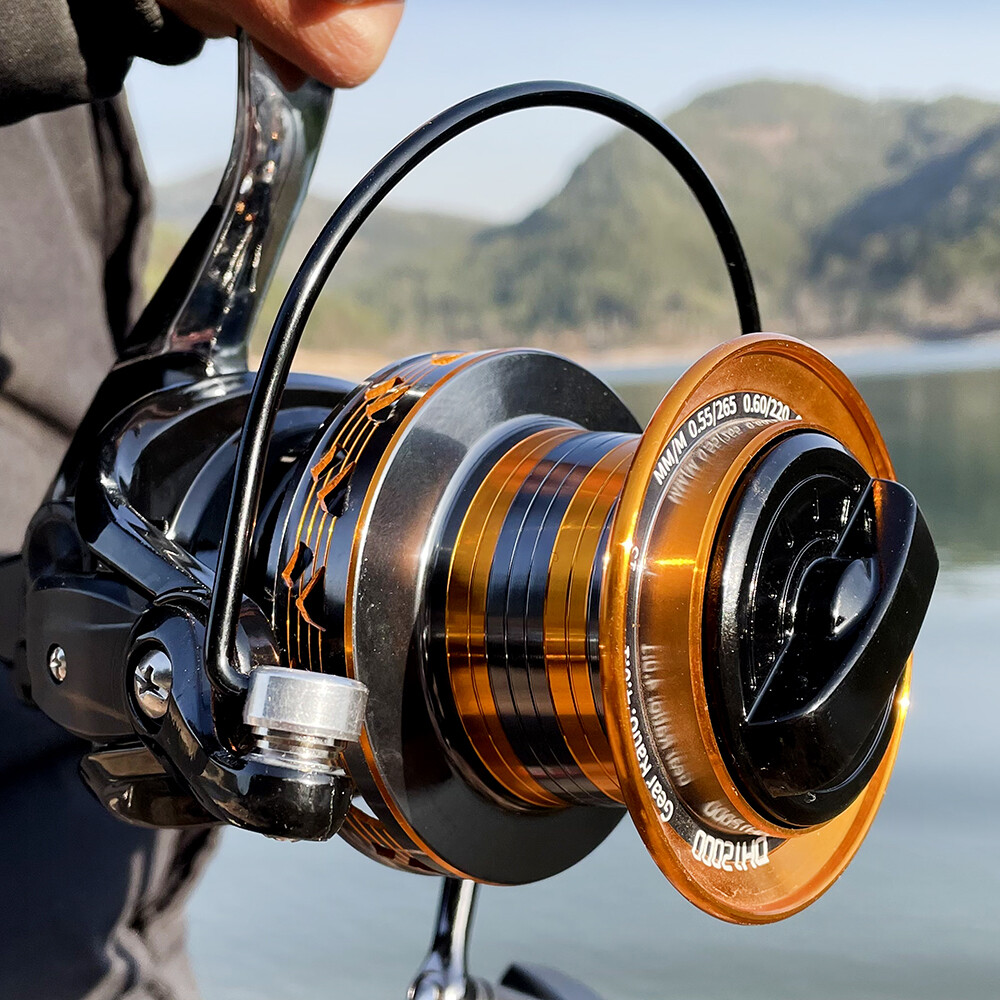Fishing reel 12000 Metail line cup 30KG Max Drag Shot Saltwater Spinning Reel
