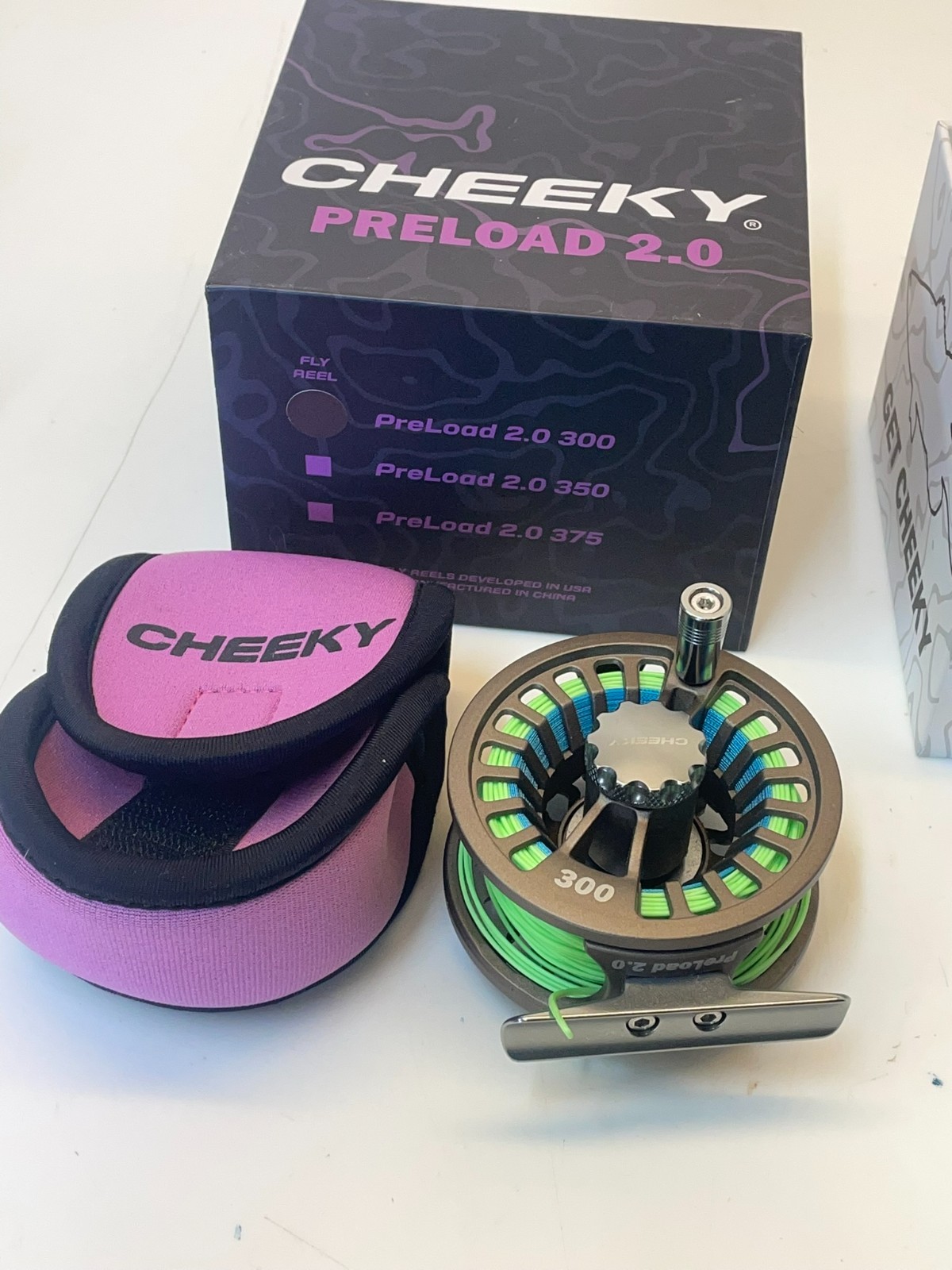 r01- Cheeky PreLoad 2.0 300 2-4wt Fishing Reel w/ Fly Line – NEW