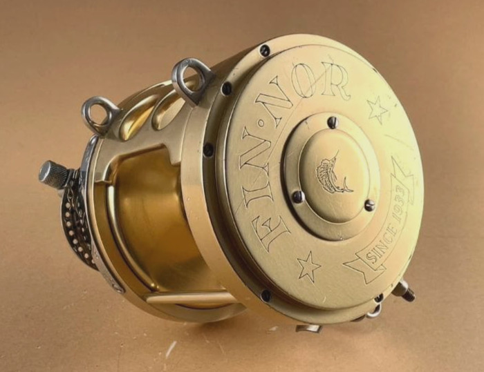 FIN-NOR 9/0 Big Game Trolling Reel Champagne Gold 80lb Class Right Hand Used