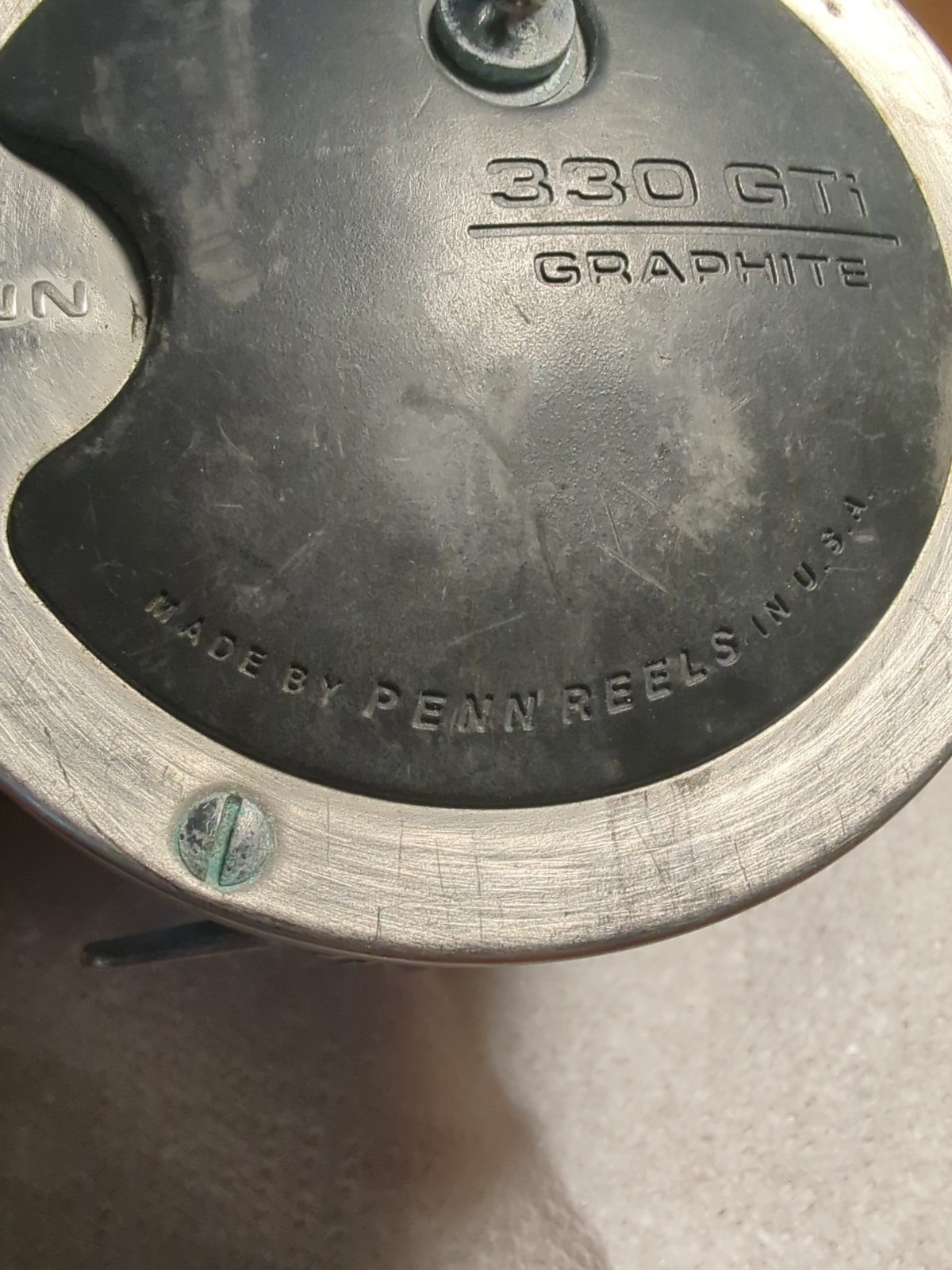 Vintage PENN REEL 330 GTI Made in USA Graphite Reel Parts Reel Saltwater