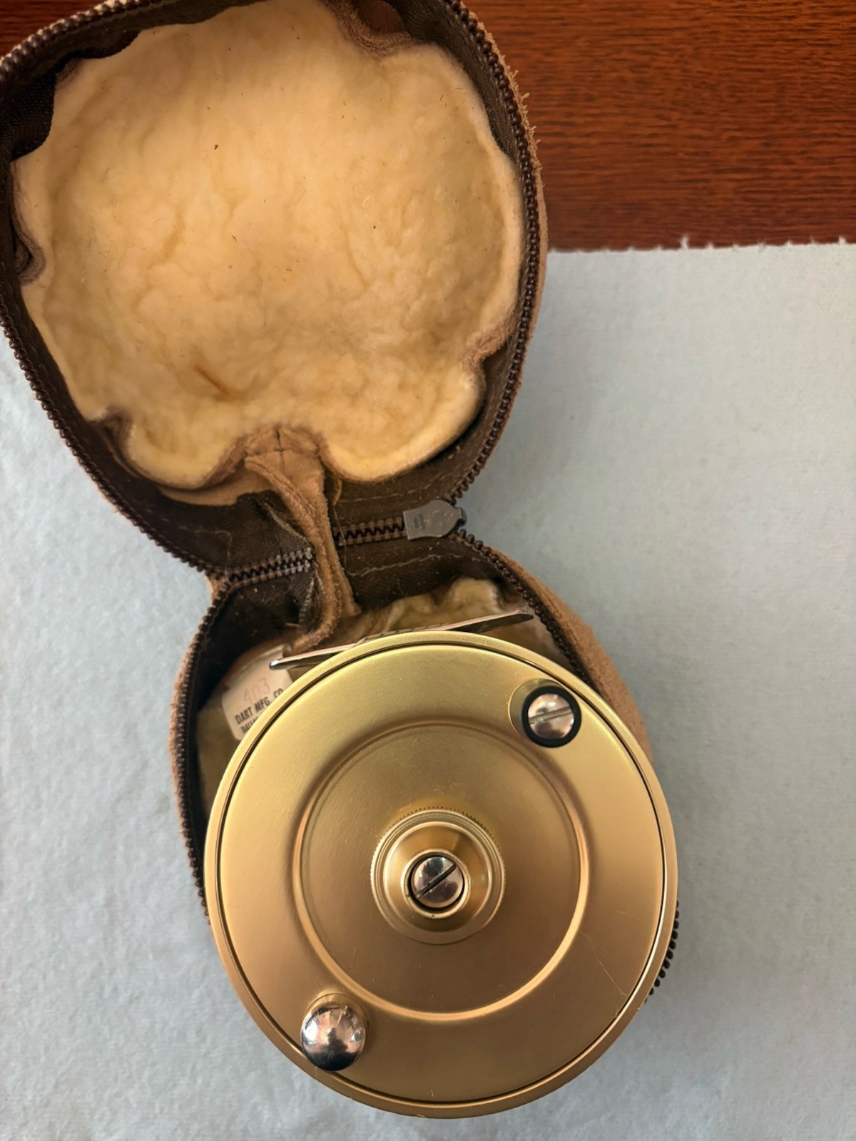 FIN-NOR DIRECT DRIVE #4 SALTWATER FLY FISHING REEL & CASE & BOX