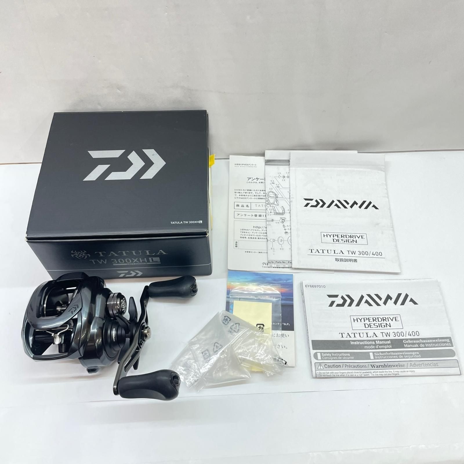 Near Mint DAIWA 21 TATULA TW 300XHL 8.1 Left Baitcasting Reel Japan USED w/BOX