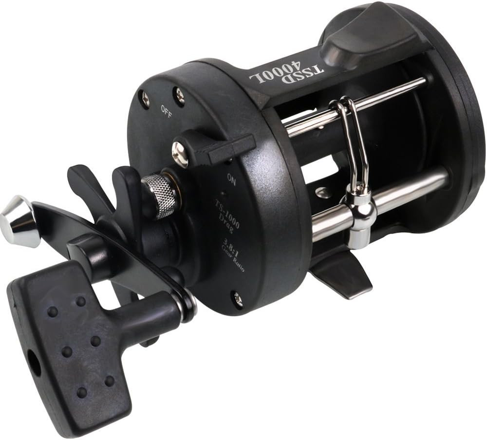 Round Baitcasting Fishing Reel for Catfish, Salmon/Steelhead, Striper 3000