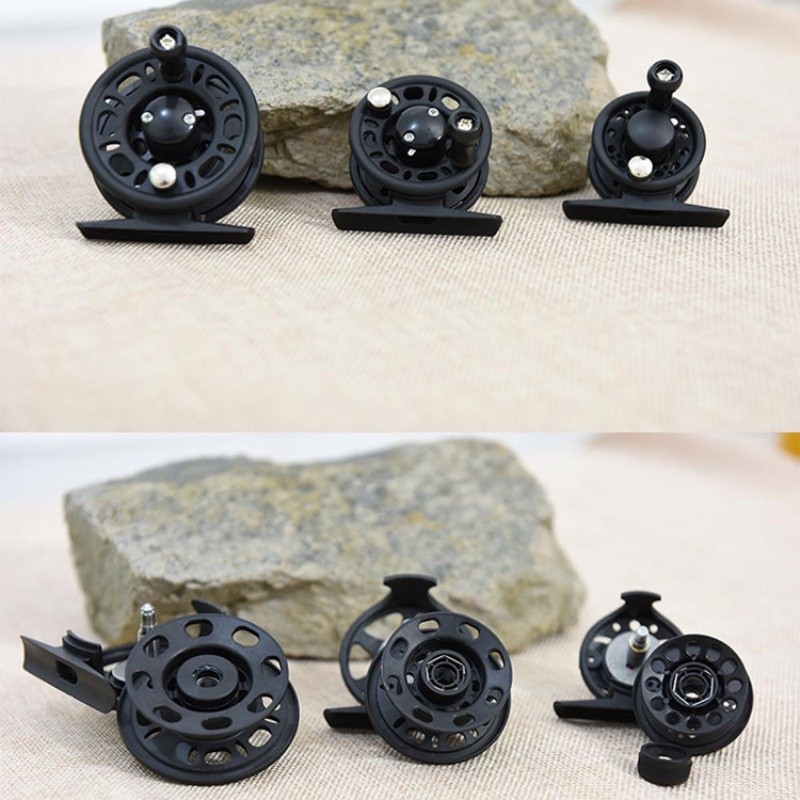 1X Fly Fishing Reel Ultralight Weight Ice Fishing Reel Cast Drum Wheel Gear