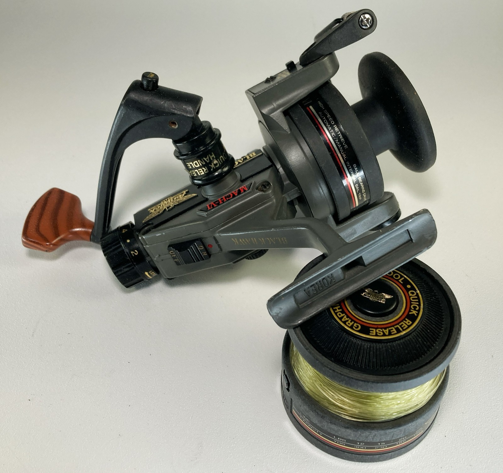 Blackhawk Mach VI Spinning Reel +1 Extra Spool