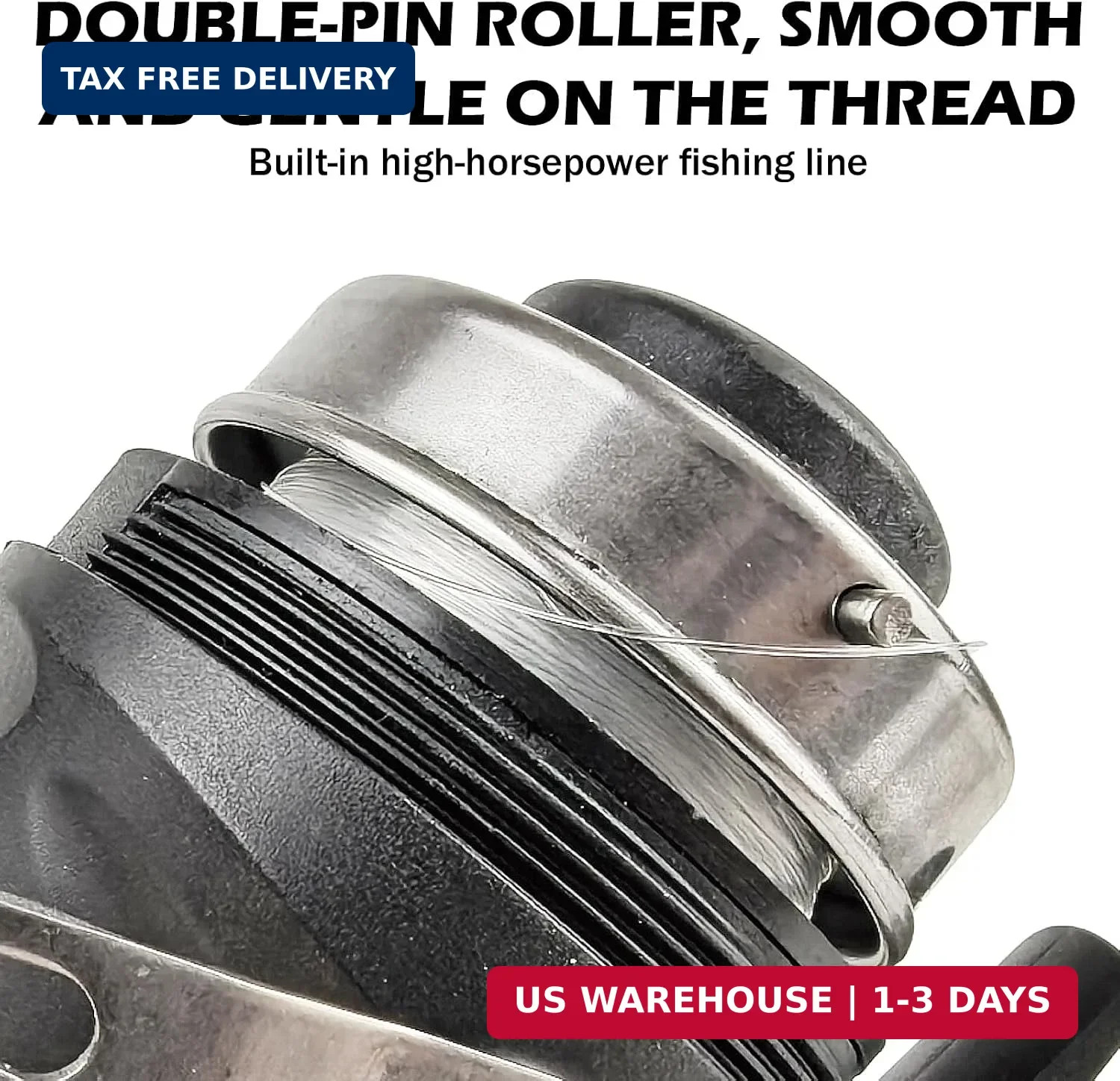 Spincast Fishing Reel, All-Metal Gears, Easy to Use Push Button Casting Design,