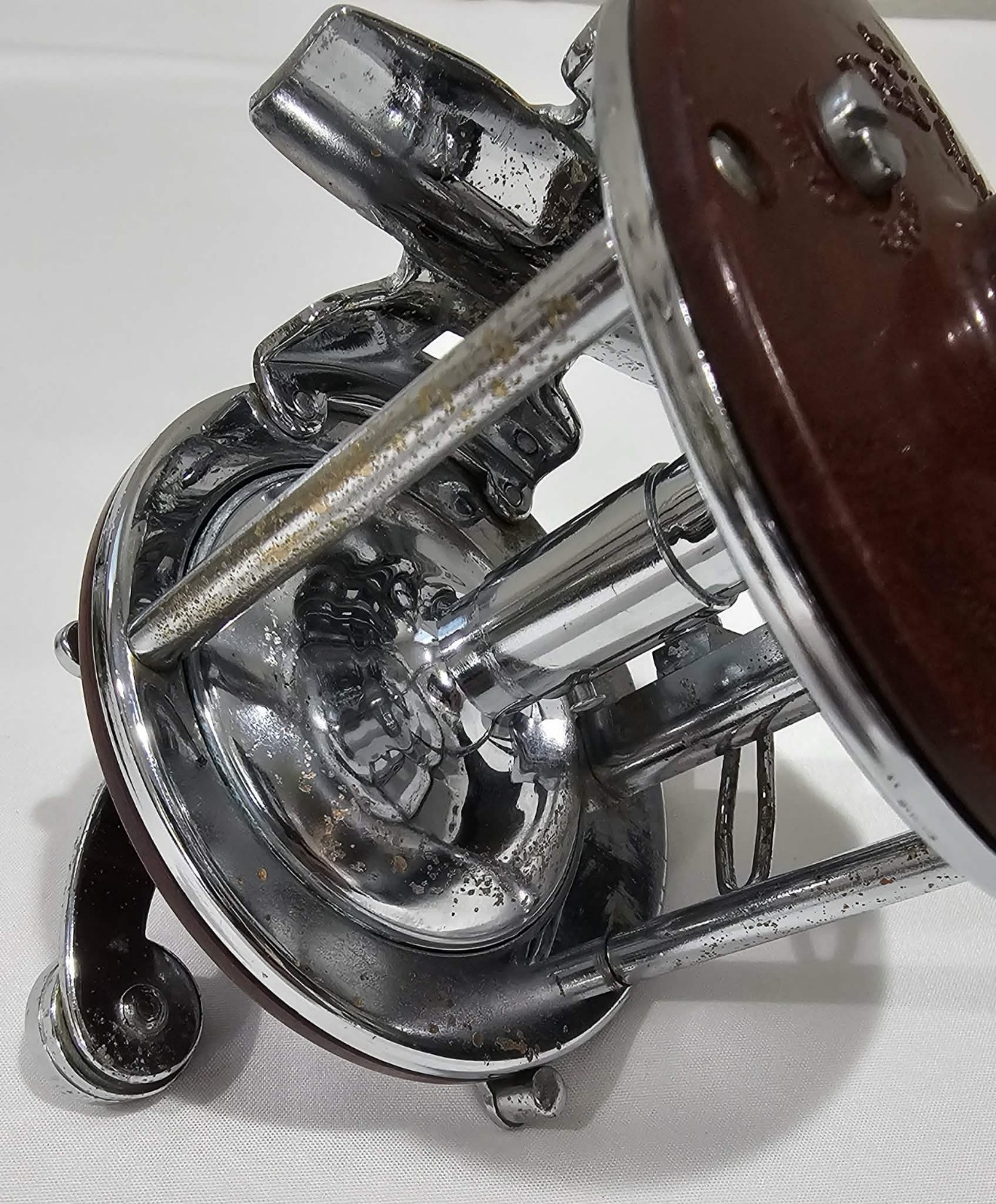 Vintage Penn Peer No. 209 Fishing Reel Maroon Bakelite Made in USA Works