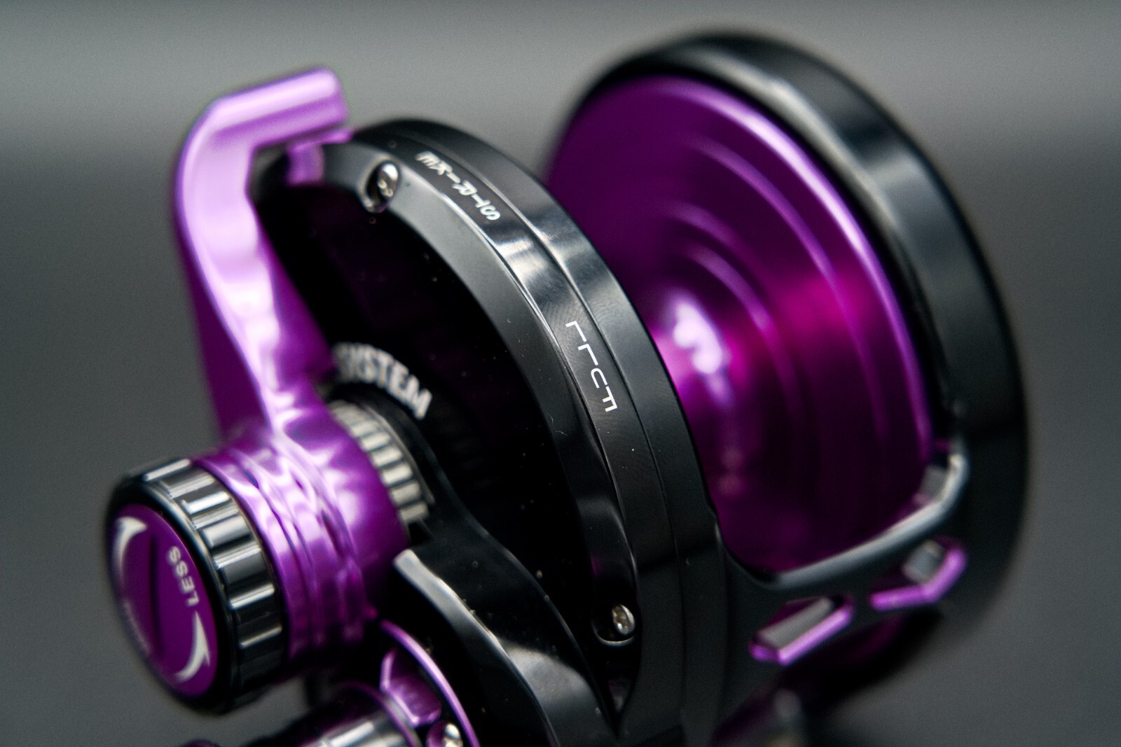 Maxel Jigging Reel Rage Pro 90 Lever Drag Conventional Reel Black/Purple