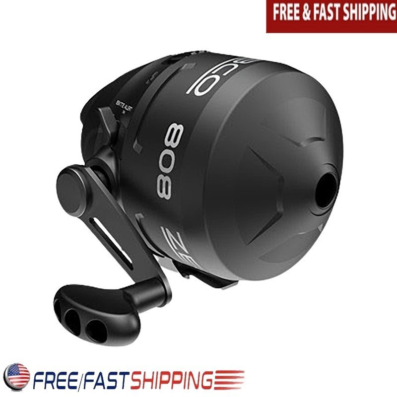 Spincast Fishing Reel Size 80 Anti-Reverse Built-in Bite Alert Durable Design US