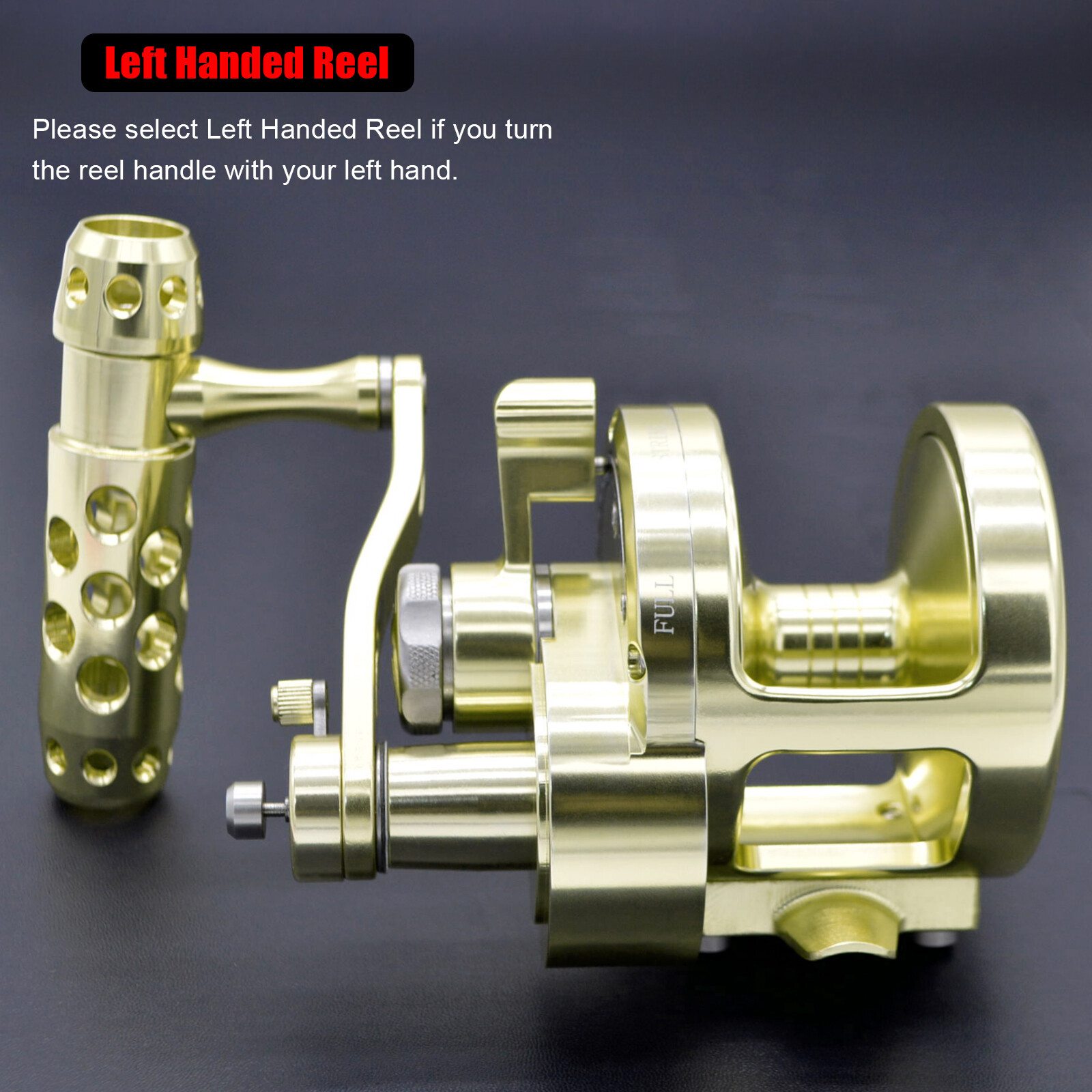 CAMEKOON Saltweter 2 Speed Lever Drag Offshore Multiplier Trolling Fishing Reels