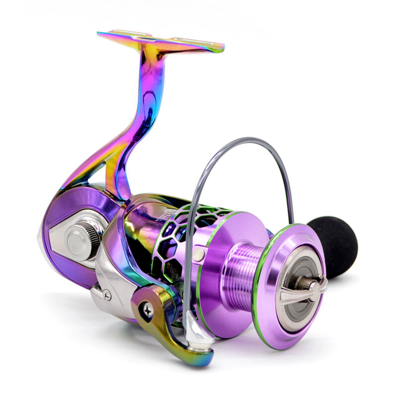 Multicolor Spinning Reel Aluminum Body 10 Bearings Smooth Saltwater Surf Fishing