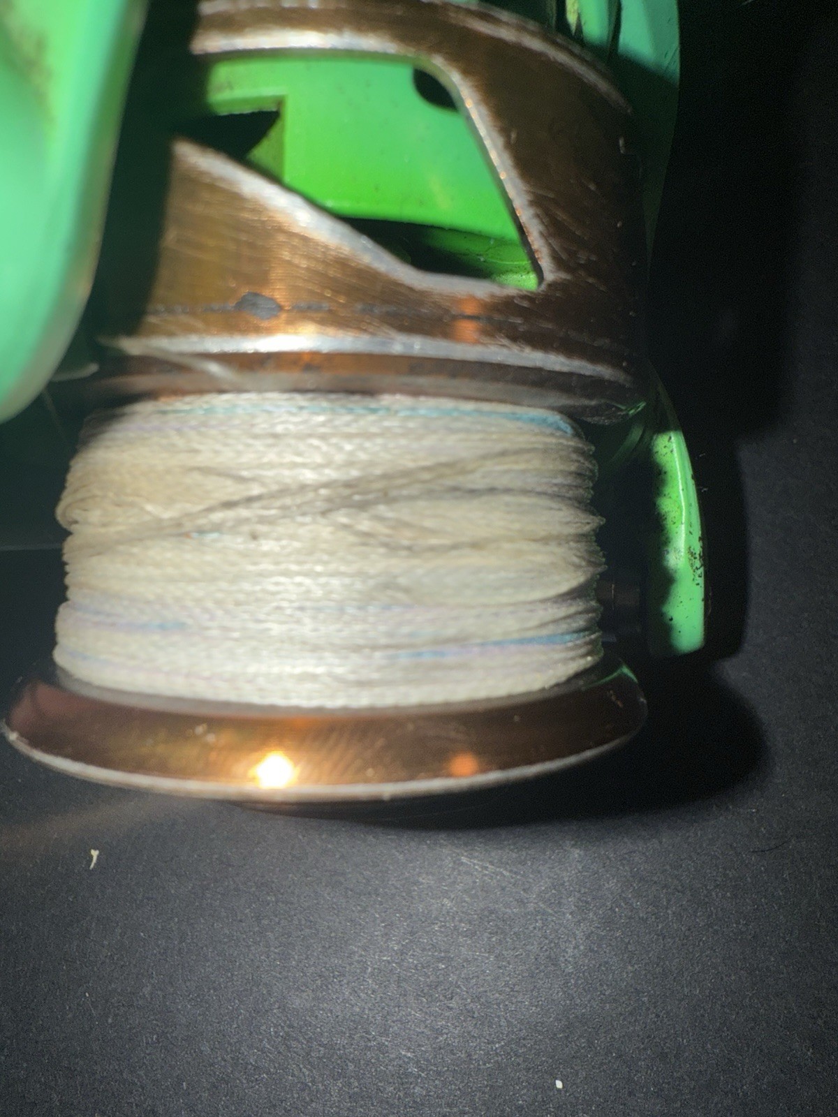 Lews Spinning Reel Pre-Spooled Size 30 5.2:1 Anti-Reverse Green 30lb braid
