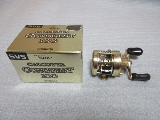 SHIMANO Baitcast Reel 01 CALCUTTA CONQUEST 100 Right Full Metal Body Excellent