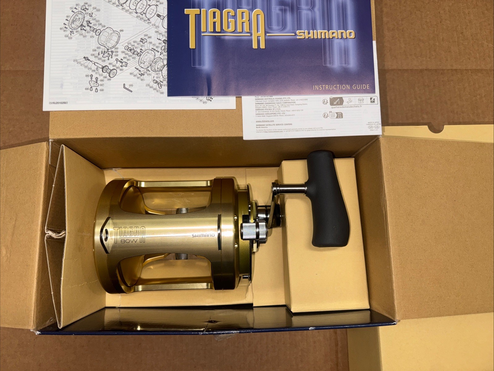 SHIMANO TIAGRA TI80WA Saltwater Conventional Fishing Reel