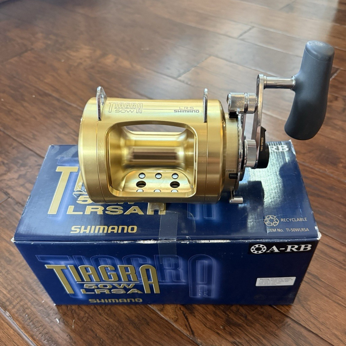 Shimano Tiagra TI50WLRSA 50W Gold Lever Drag A-RB Right