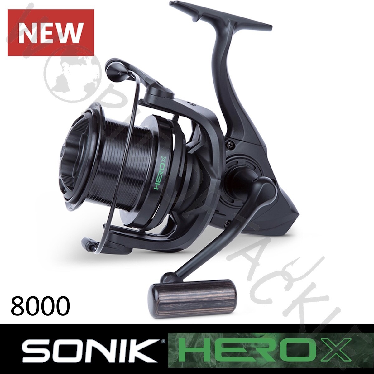 SONIK Big Pit Black Reel Hero X 8000 Carp Fishing Quick Drag