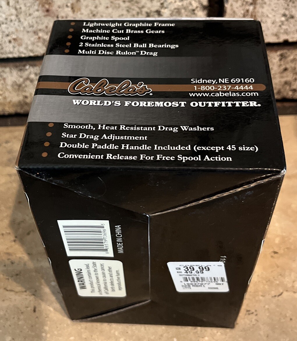 Cabela’s Depth Master II Model DM-30 -BOX & REEL HANDLE ONLY- 🎣 DM30