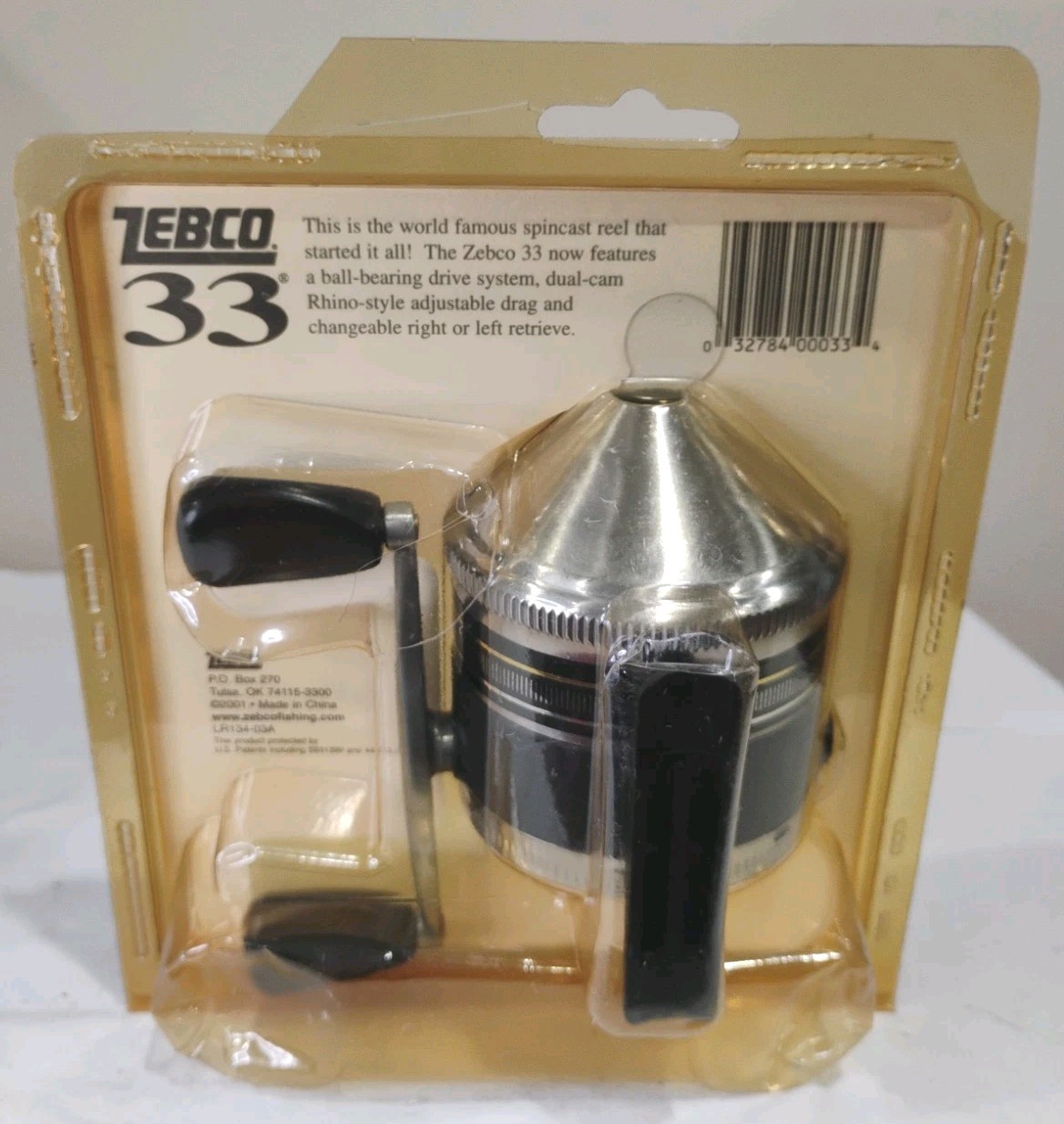 Zebco 33 Dual Cam Rhino Ball Bearing Freshwater Fishing Reel Vtg 2001 NEW Sealed