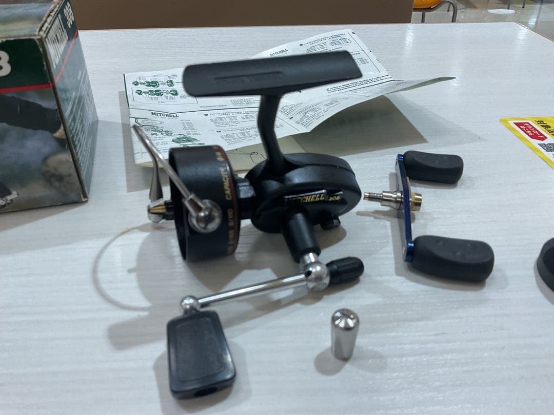Mitchell 308 W Handle Box Made In Taiwan With Parts Rare Fishing Reel Model Limi