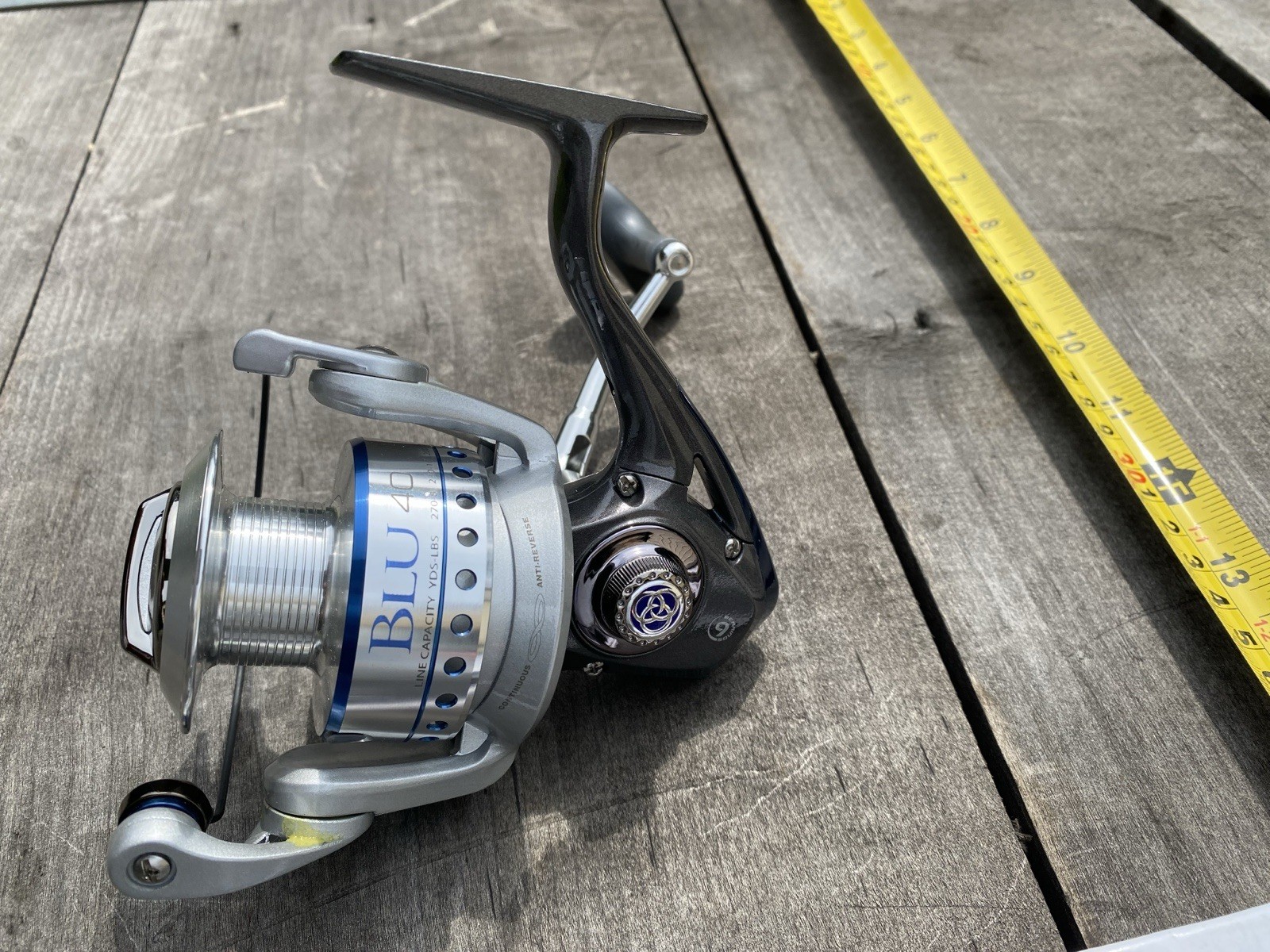 NEW Quantum Energy 40PTi! Titanium Bail!MAGNETIC BAIL TRIP BLUE 40