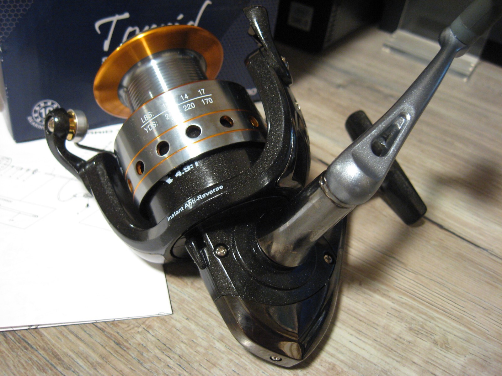 H2O Xpress Fishing Torrid TR500 Spinning Reel 4.9:1 Ratio 10 Bearing System NIB
