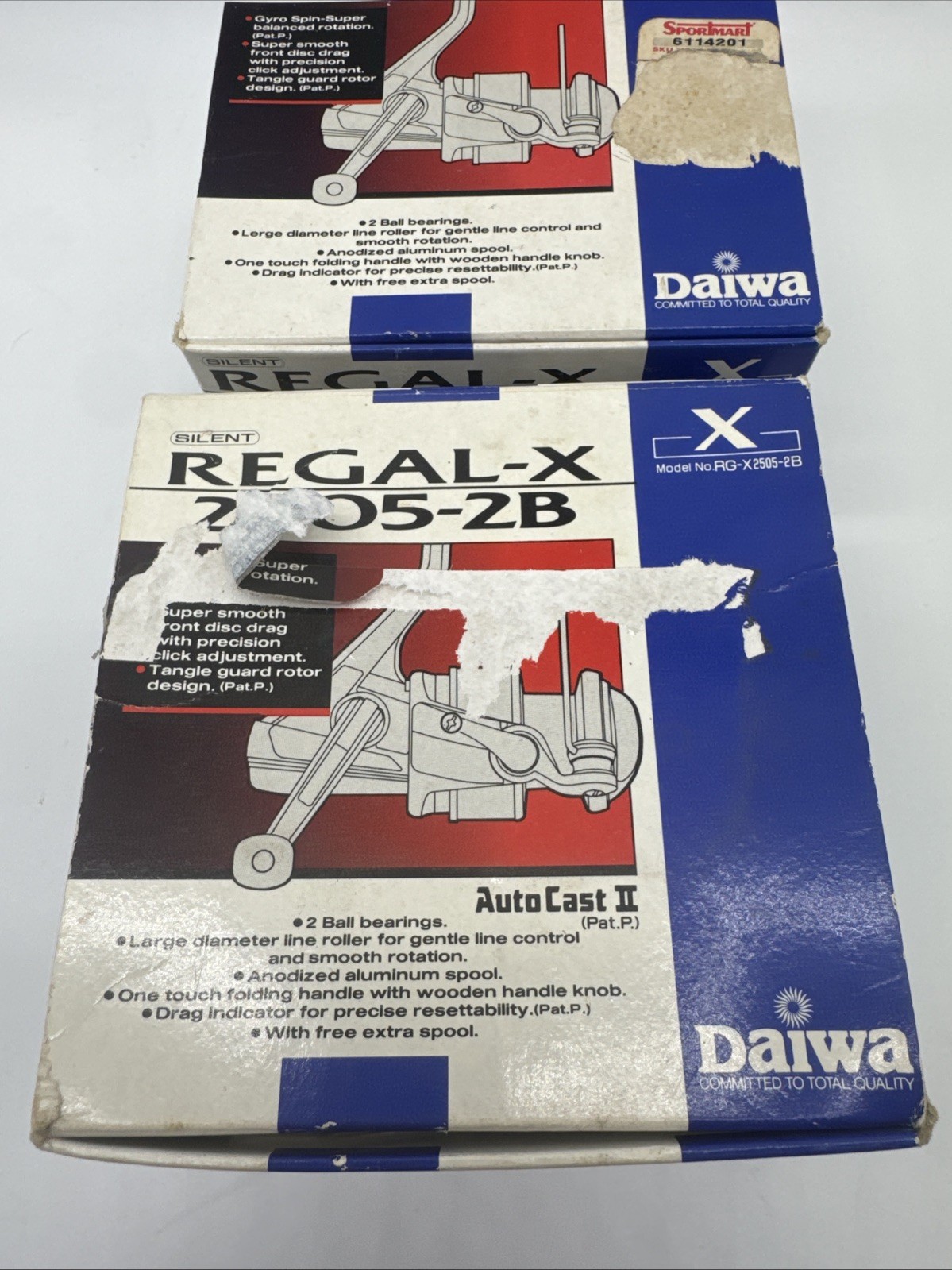 Daiwa Regal-X 2505-2B & Regal-x 2500 2b fishing reel Box’s Only! Lot Of 2