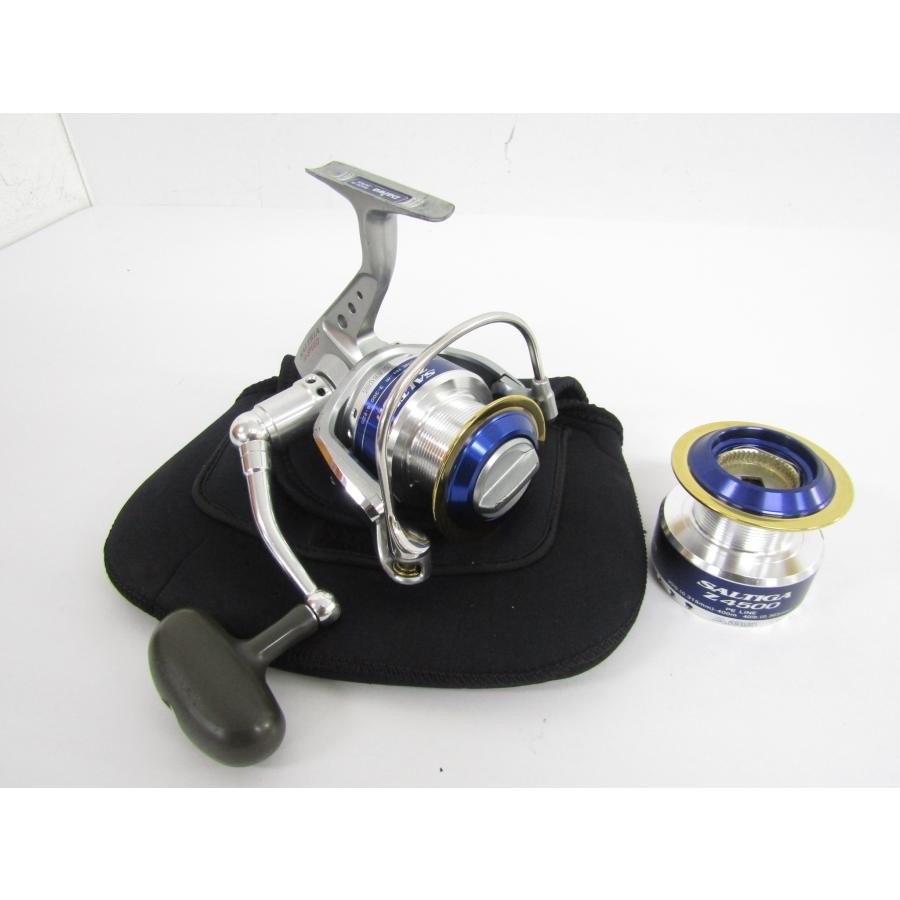 Used DAIWA Daiwa SALTIGA Z4000H spinning reel Z4500 with replacement spool