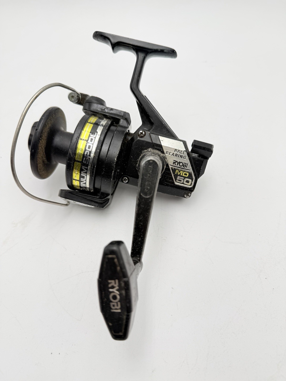 Vintage Ryobi MD 50 Ambidextrous Convertible Spinning Reel Works Great Japan