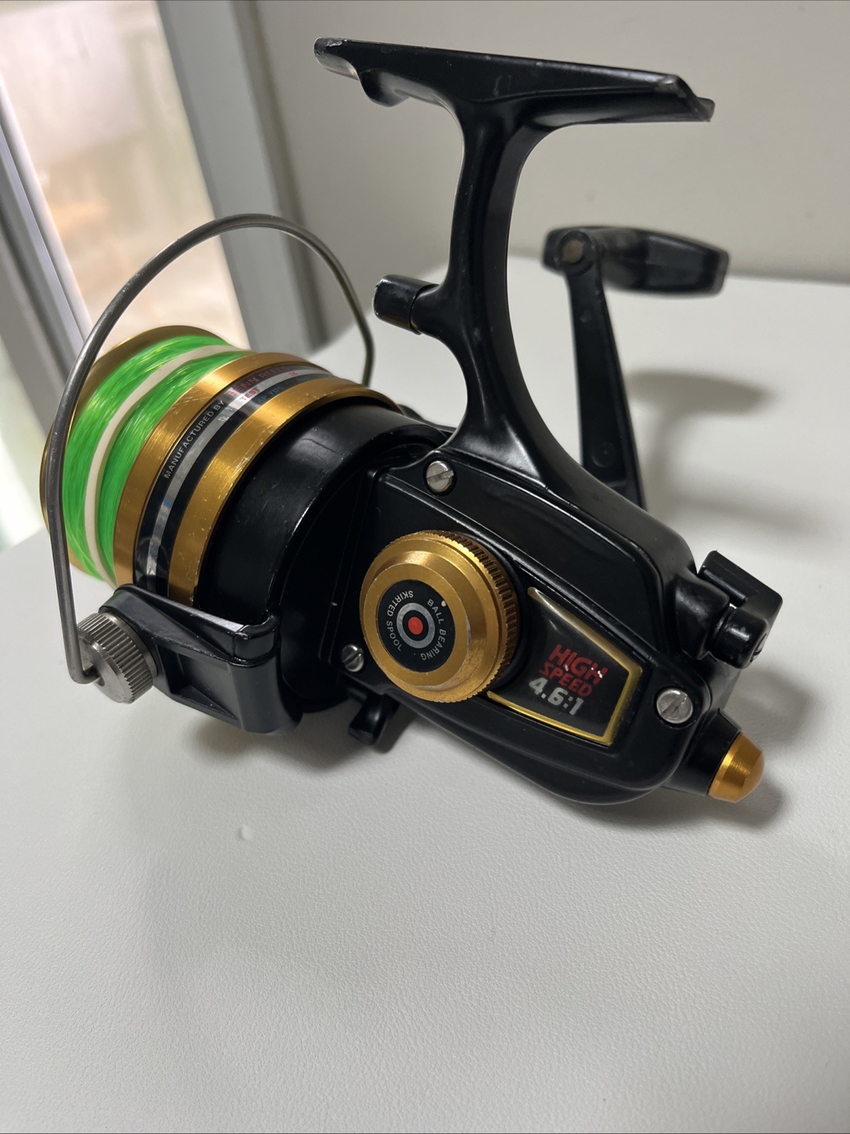 Penn 7500SS Spinning Reel Made In USA Black And Gold high speed 4.6:1
