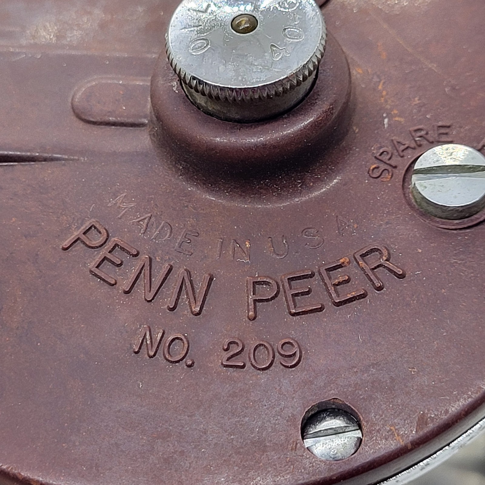 PENN PEER 209 Model 30-209F, Level Wind Bait Casting Reel, 3.1 Ratio, VG+ Cond