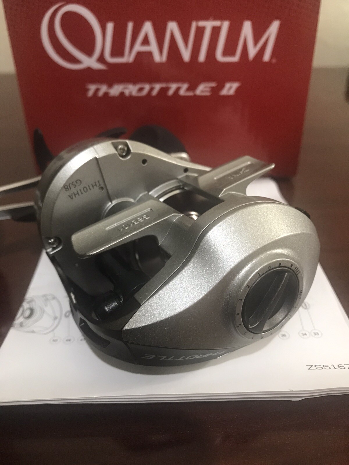 QUANTUM THROTTLE II TH101HA LEFT BAIT CASTING FISHING REEL WITH LINE YOUR CHOOSE