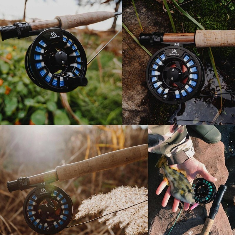 Tino Trout Fly Fishing reel with line 3/4 5/6 7/8WT with Pre-loaded LIne