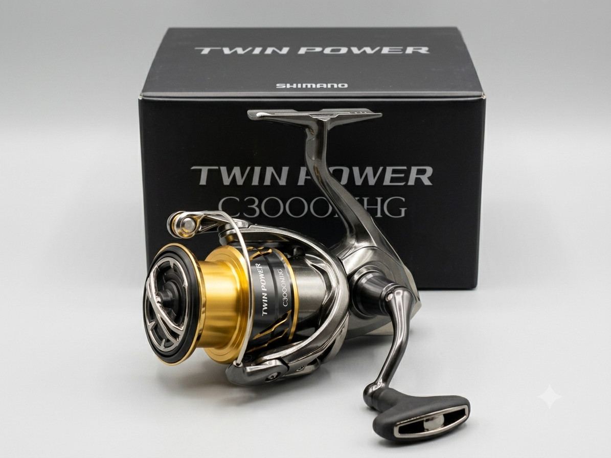 Shimano 20 Twin Power C3000MHG Spinning Reel Saltwater w/Box Excellent Japan