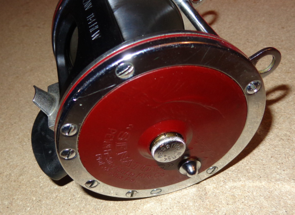 Used Penn Senator 114HLW 6/0 Wide Right-Handed Fishing Reel 114 HLW