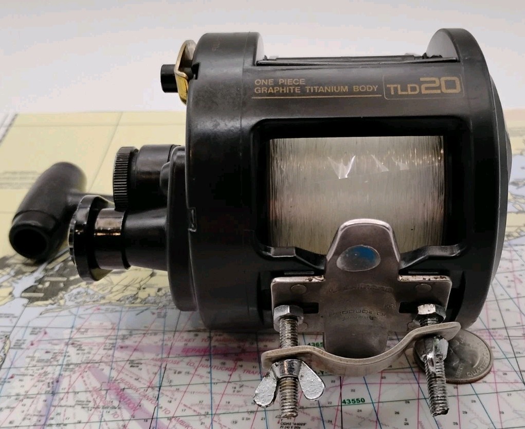 SHIMANO TRITON TLD-20 LEVER-DRAG CONVENTIONAL FISHING REEL *FULLY SPOOLED !!