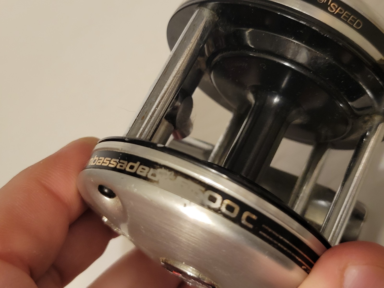 Vintage Abu Garcia Ambassadeur 5500C Fishing Reel Made In Sweden Used Condition