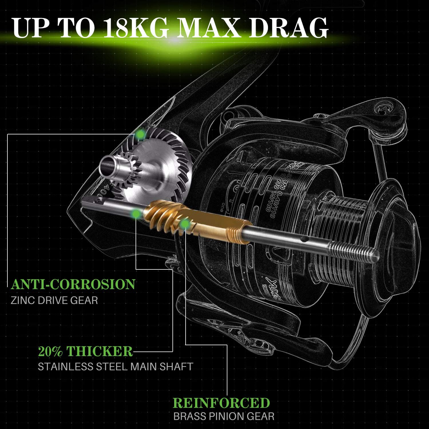 Fishing Spinning Reel 13+1BB Light Weight Ultra Smooth Saltwater Freshwater