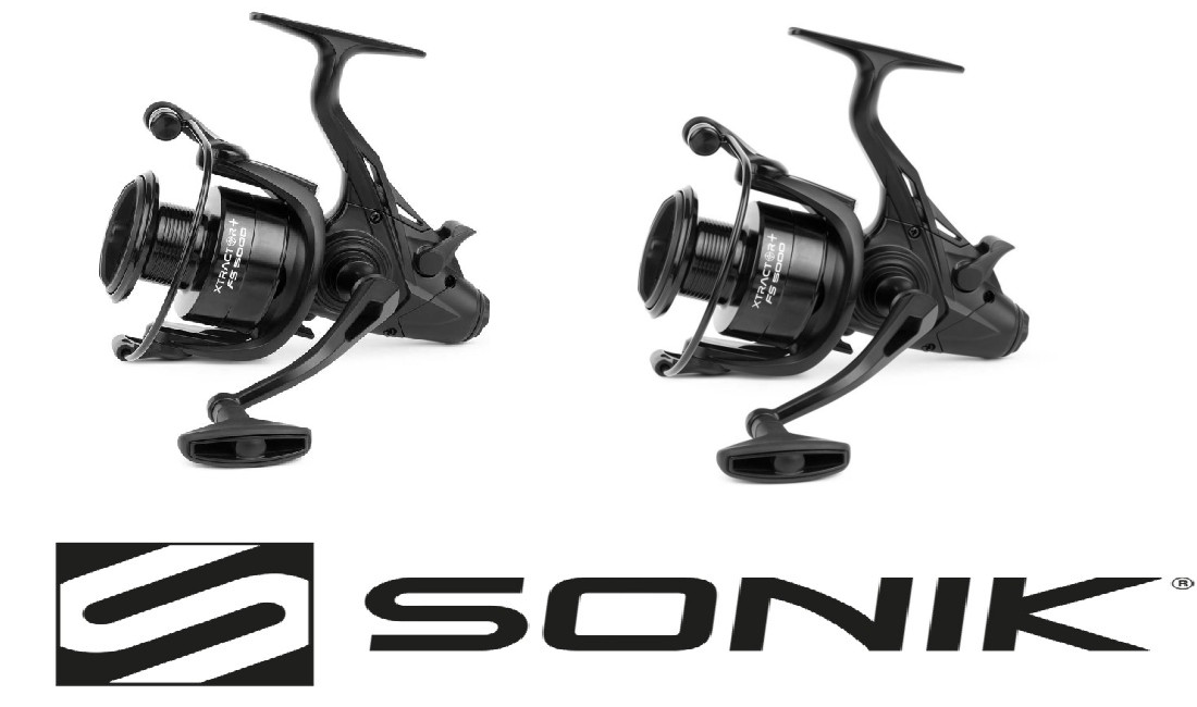 SONIK XTRACTOR+ FS 5000 2 x – Freespool Bait Runner Reel Carp Coarse Fishing