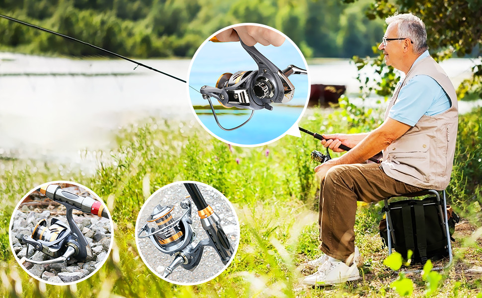 Spinning Fishing Reel 5.2:1 High Speed Max Drag 46lb Saltwater FreshWater