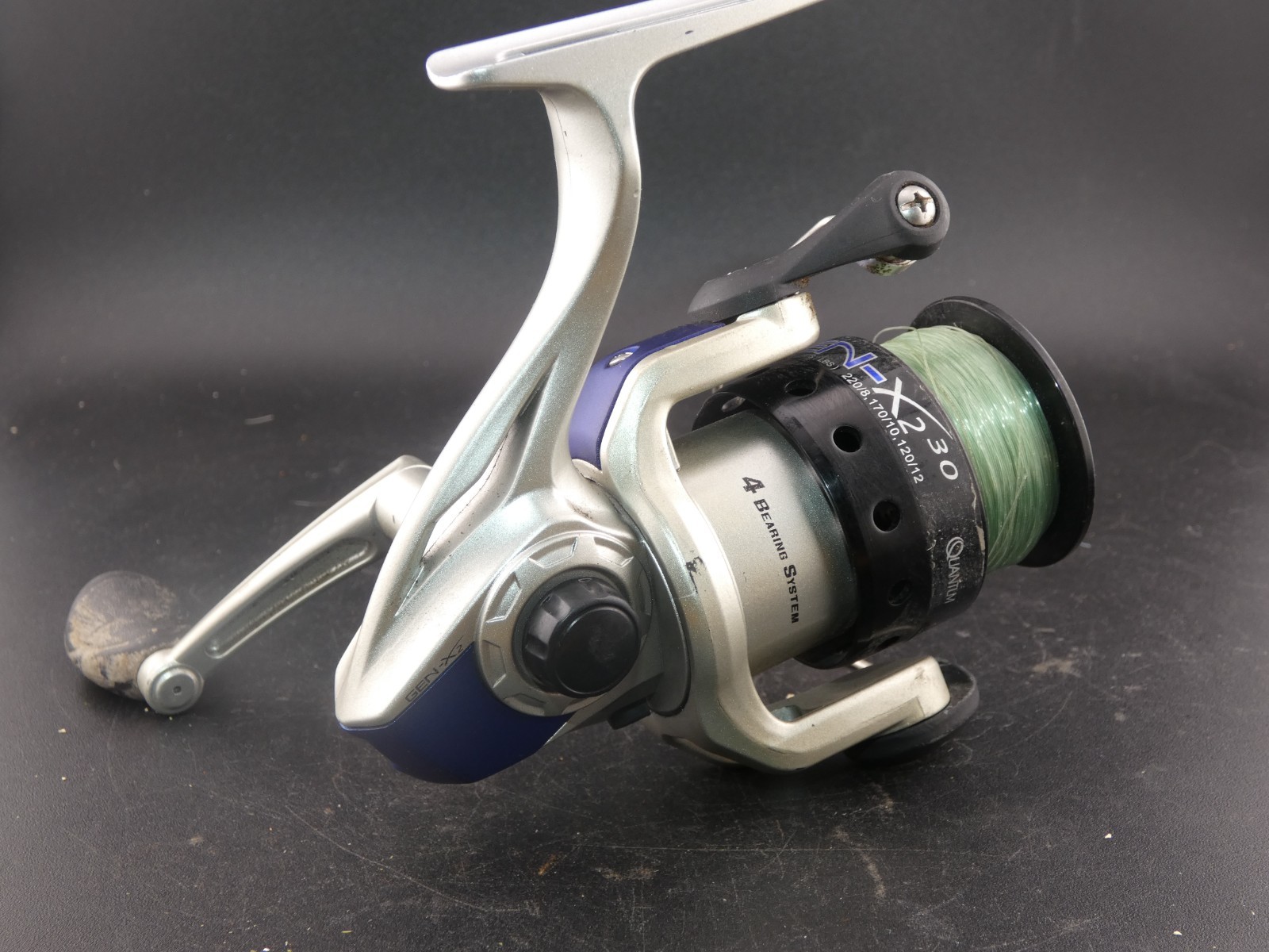 Quantum GEN-X 230 Spinning Fishing Reel Anti-Slip Clutch Dual Bearing