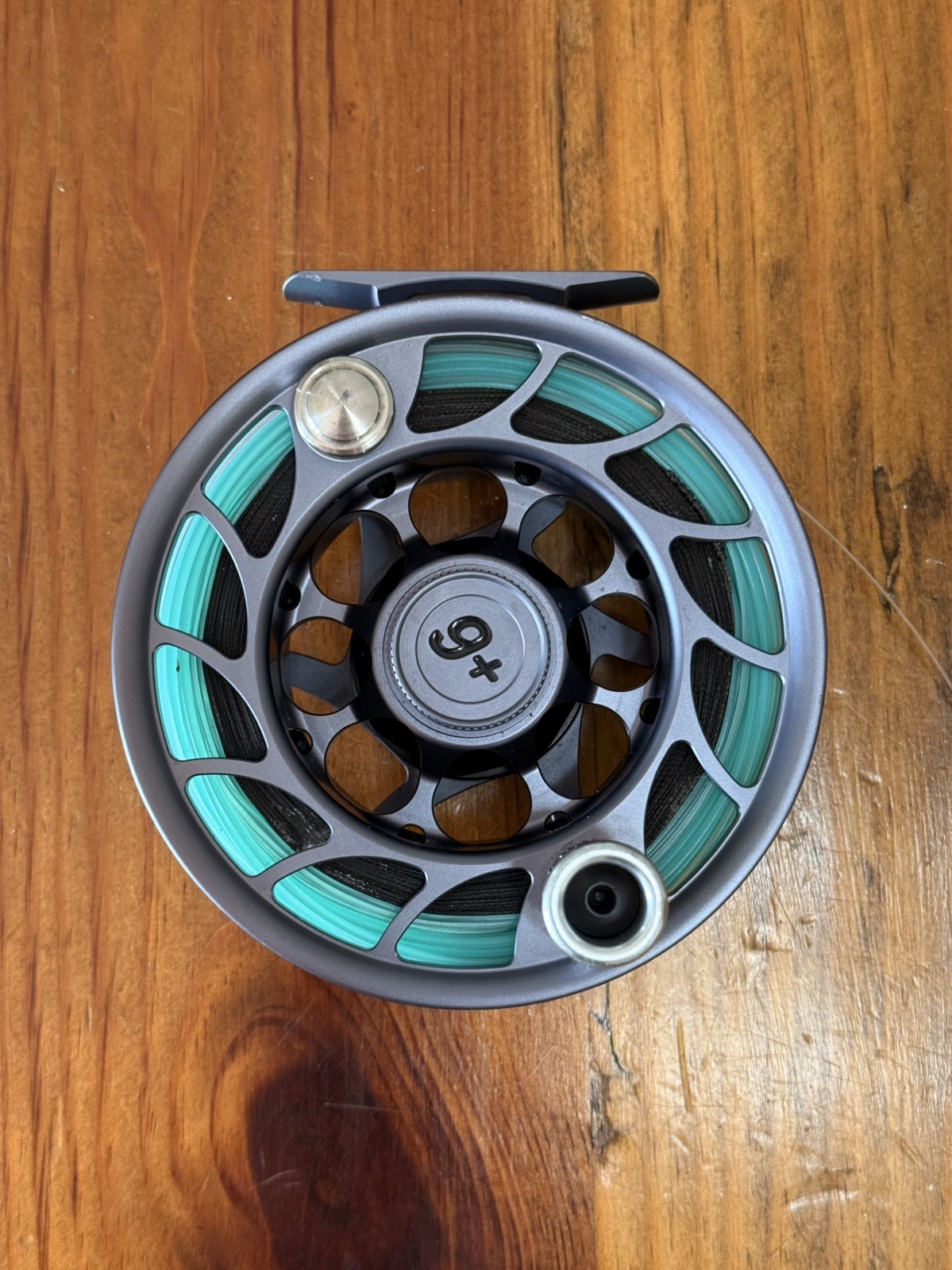 Hatch Iconic 9+ Gray Fly Reel – Free Backing & Sci Anglers Line – Fishing *READ